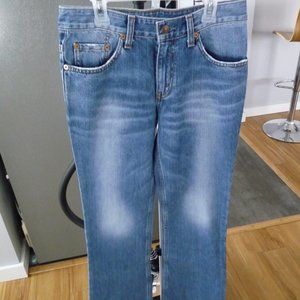 LEVI STRAUSS VINTAGE 577 MADE IN KOREA DISTRESSED STRAIGHT JEANS SIZE 27/33 NEW